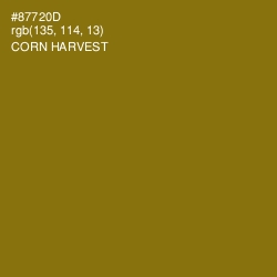 #87720D - Corn Harvest Color Image