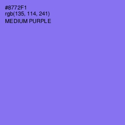 #8772F1 - Medium Purple Color Image