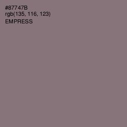 #87747B - Empress Color Image