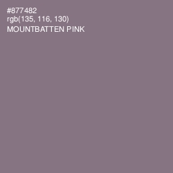 #877482 - Mountbatten Pink Color Image