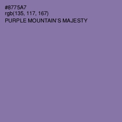 #8775A7 - Purple Mountain's Majesty Color Image