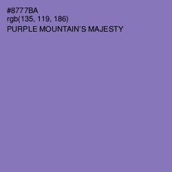 #8777BA - Purple Mountain's Majesty Color Image