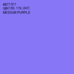 #8777F7 - Medium Purple Color Image