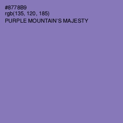 #8778B9 - Purple Mountain's Majesty Color Image