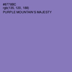 #8778BC - Purple Mountain's Majesty Color Image