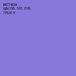 #8778DA - True V Color Image