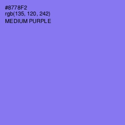 #8778F2 - Medium Purple Color Image