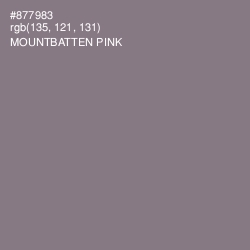 #877983 - Mountbatten Pink Color Image
