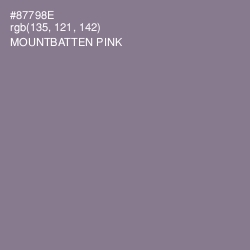 #87798E - Mountbatten Pink Color Image