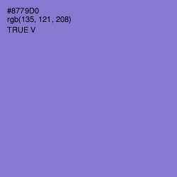 #8779D0 - True V Color Image