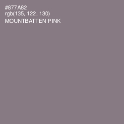 #877A82 - Mountbatten Pink Color Image