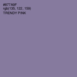 #877A9F - Trendy Pink Color Image