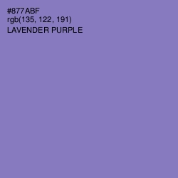 #877ABF - Lavender Purple Color Image