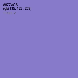 #877ACB - True V Color Image