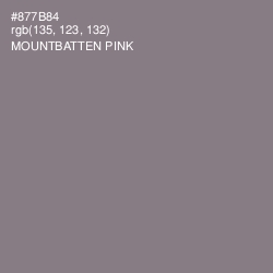#877B84 - Mountbatten Pink Color Image