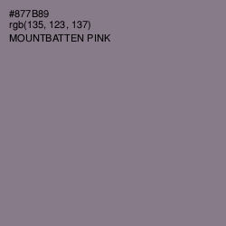 #877B89 - Mountbatten Pink Color Image