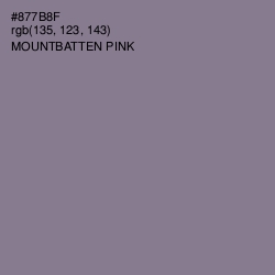 #877B8F - Mountbatten Pink Color Image