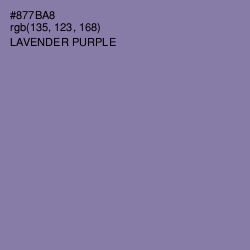 #877BA8 - Lavender Purple Color Image