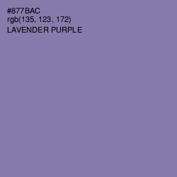 #877BAC - Lavender Purple Color Image