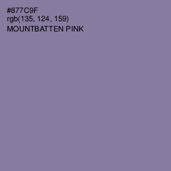 #877C9F - Mountbatten Pink Color Image