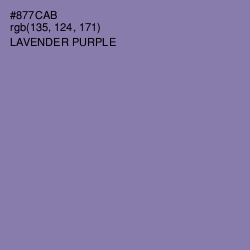 #877CAB - Lavender Purple Color Image