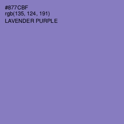 #877CBF - Lavender Purple Color Image