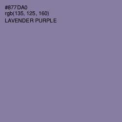 #877DA0 - Lavender Purple Color Image