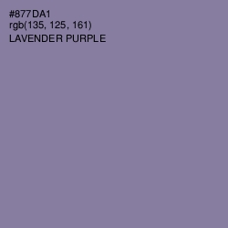 #877DA1 - Lavender Purple Color Image