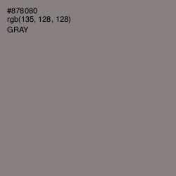 #878080 - Gray Color Image