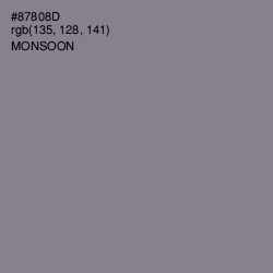 #87808D - Monsoon Color Image