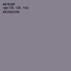#87808F - Monsoon Color Image
