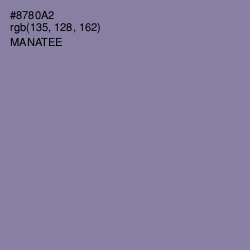 #8780A2 - Manatee Color Image