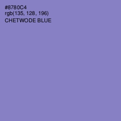 #8780C4 - Chetwode Blue Color Image