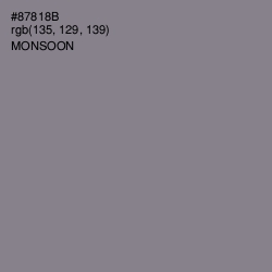 #87818B - Monsoon Color Image