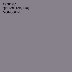 #87818C - Monsoon Color Image