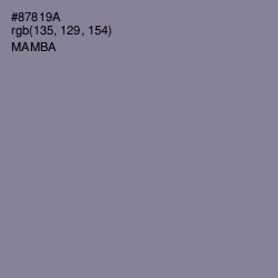 #87819A - Mamba Color Image