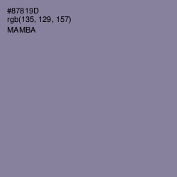 #87819D - Mamba Color Image