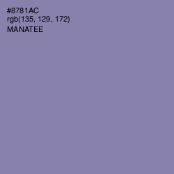 #8781AC - Manatee Color Image