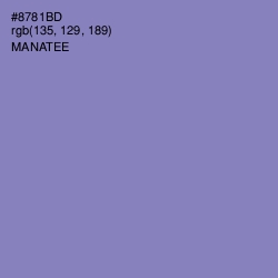 #8781BD - Manatee Color Image