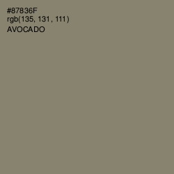 #87836F - Avocado Color Image