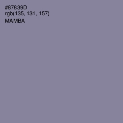 #87839D - Mamba Color Image