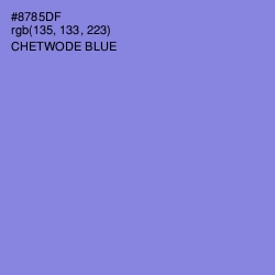 #8785DF - Chetwode Blue Color Image