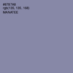 #8787A8 - Manatee Color Image