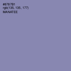 #8787B1 - Manatee Color Image