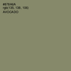 #878A6A - Avocado Color Image