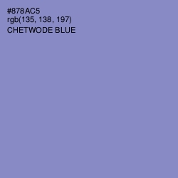 #878AC5 - Chetwode Blue Color Image