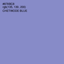 #878BC8 - Chetwode Blue Color Image