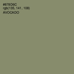 #878D6C - Avocado Color Image