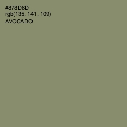 #878D6D - Avocado Color Image