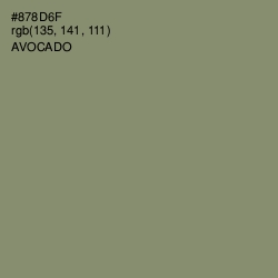 #878D6F - Avocado Color Image